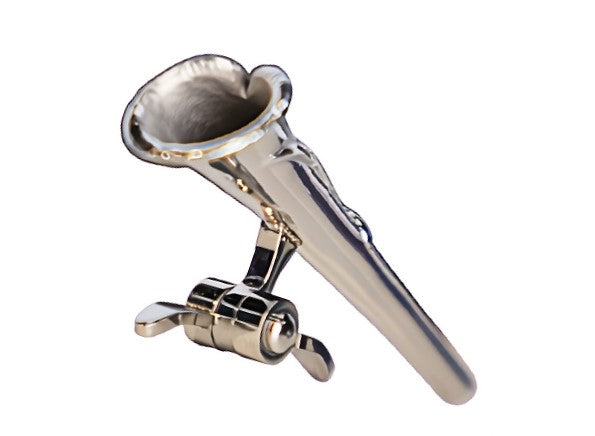 Boutonniere Holder Silver Chrome Metal Lapel