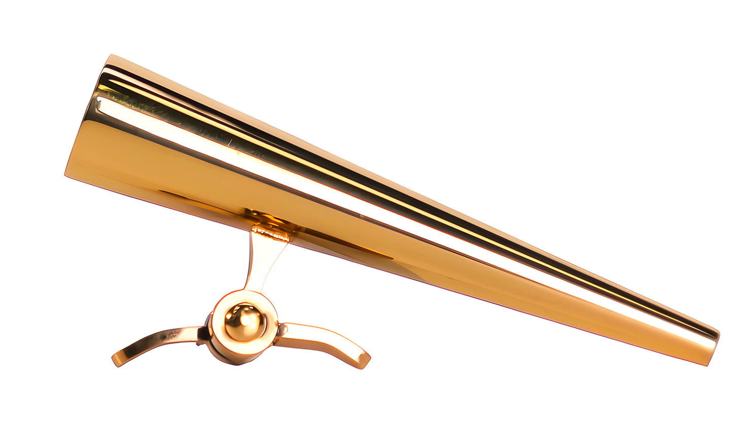 Boutonniere Holder Gold Chrome Metal Lapel